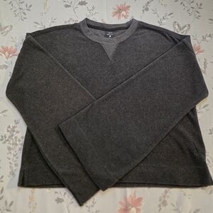 Nike Dri-FIT Cropped Bell Sleeve Top Small Charcoal Gray Heather Athleisure Mini